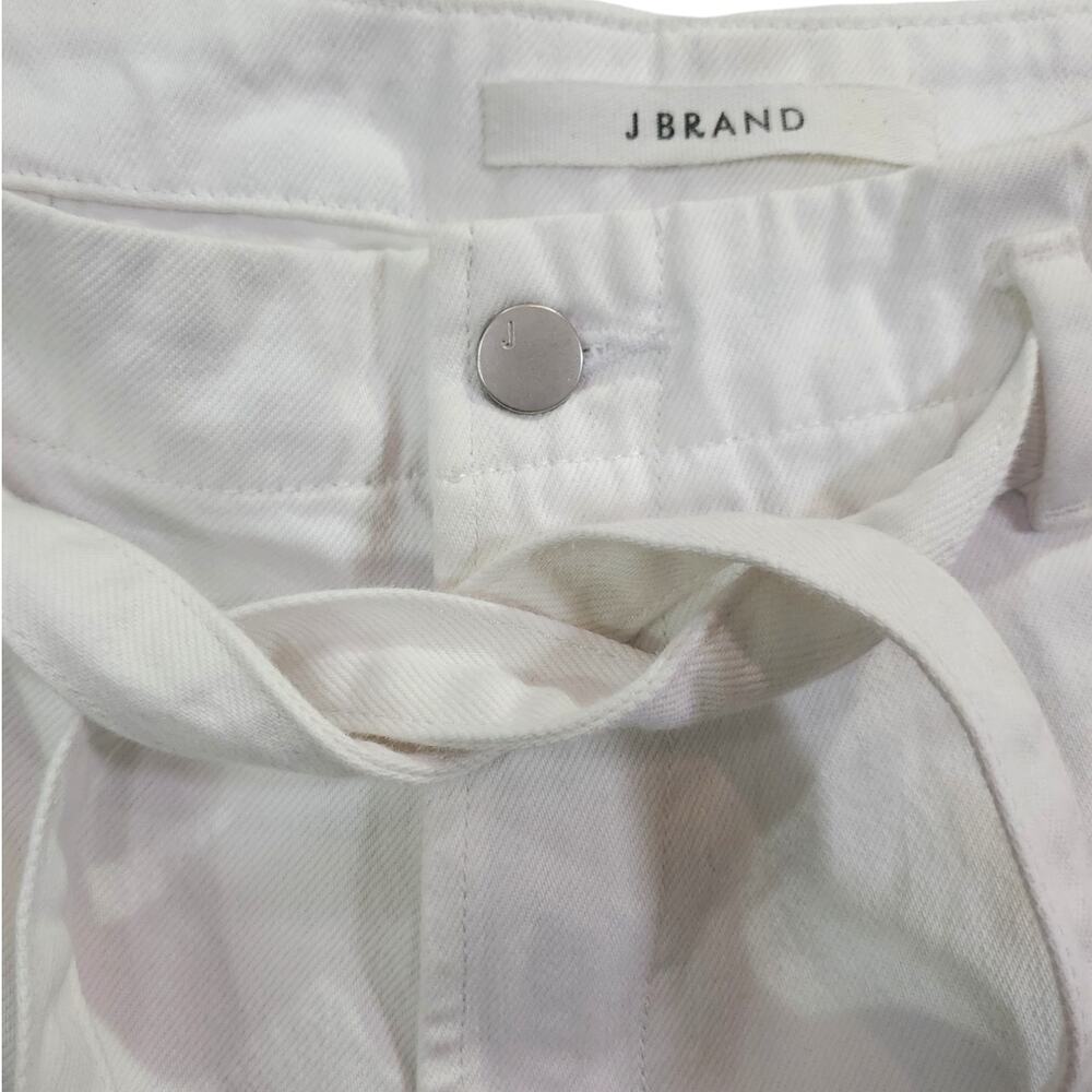 J Brand | White Louisa High Rise Tie Waist jeans | Size 32 - Picture 6 of 9